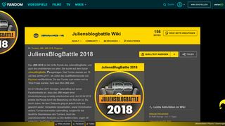 
                            6. JuliensBlogBattle 2018 | Juliensblogbattle Wiki | FANDOM powered by ...