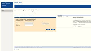 
                            8. Julius Baer - eBanking Singapore