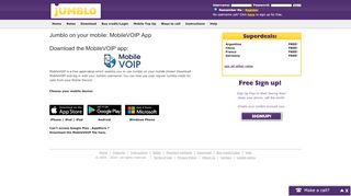 
                            11. Jumblo Mobile Voip | Cheap calls anywhere you go!