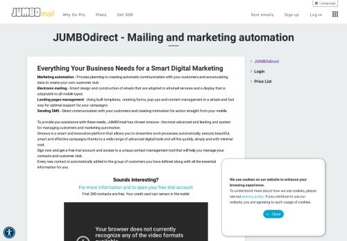 
                            5. JumboDirect Login page - JumboMail