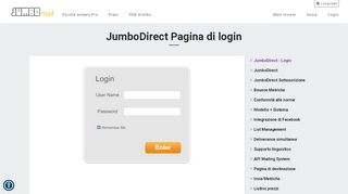 
                            3. JumboDirect Pagina di login - JumboMail