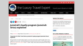 
                            7. Jumeirah's loyalty program (Jumeirah Sirius) explained - the Luxury ...