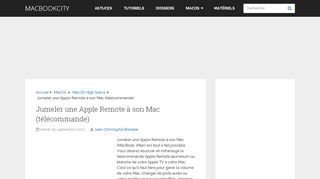 
                            12. Jumeler une Apple Remote à son Mac (télécommande) - MacBookCity