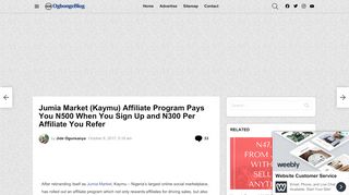 
                            5. Jumia Market (Kaymu) Affiliate Program Pays You N500 When You ...