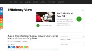 
                            4. Jumia Registration/Login, create your Jumia account successfully here