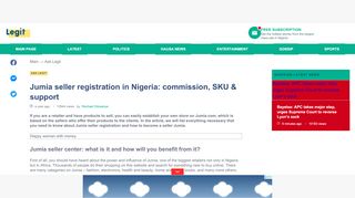 
                            11. Jumia seller registration in Nigeria: commission, SKU & support ...