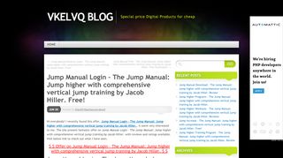 
                            10. Jump Manual Login – The Jump Manual: Jump higher with ...