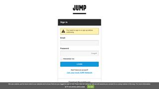 
                            8. JUMP | Sign in