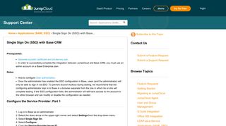 
                            7. JumpCloud | Single Sign On (SSO) with Base CRM