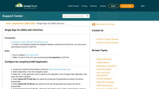 
                            8. JumpCloud | Single Sign On (SSO) with ClickTime