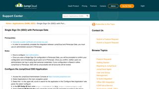 
                            6. JumpCloud | Single Sign On (SSO) with Periscope Data