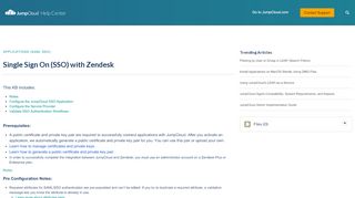 
                            10. JumpCloud | Single Sign On (SSO) with Zendesk