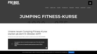 
                            6. Jumping Fitness-Kurse - P.M. Box