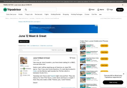 
                            8. June 12 Meet & Greet - Cabo San Lucas Forum - TripAdvisor