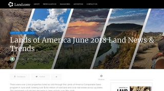 
                            6. June 2018 Land News from Lands of America | Land.com
