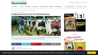 
                            5. Jungbauernschaft uneins bei Anbindehaltung | Bayerisches ...