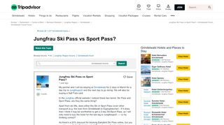 
                            12. Jungfrau Ski Pass vs Sport Pass? - Grindelwald Forum - TripAdvisor