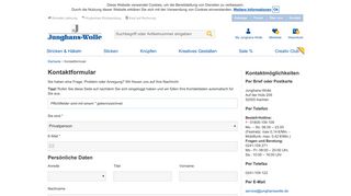 
                            7. Junghans-Wolle Kontaktdaten - So können Sie uns kontaktieren ...