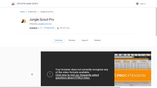 
                            8. Jungle Scout Pro - Google Chrome