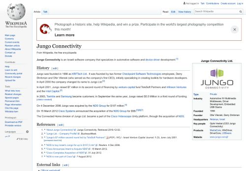 
                            7. Jungo Connectivity - Wikipedia