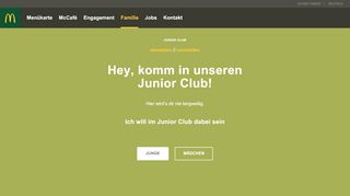 
                            4. Junior Club Anmeldung | McDonald's CH