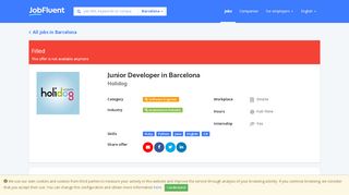 
                            13. Junior Developer intern at Holidog in Barcelona - JobFluent