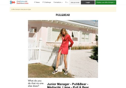 
                            11. Junior Manager - Pull&Bear - Bruxelles pour Pull & Bear - OnlySalesJob