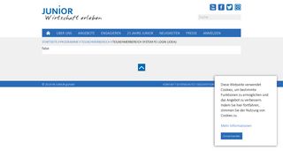 
                            2. JUNIOR Programme: Teilnehmerbereich System FE Login (JODA)