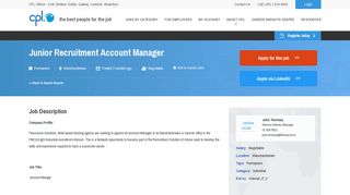 
                            7. Junior Recruitment Account Manager | Cpl Jobs