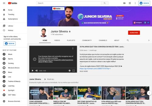 
                            5. Junior Silveira - YouTube