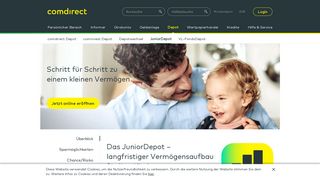 
                            1. JuniorDepot - Vermögensaufbau für Ihre Kinder | comdirect.de