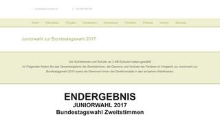 
                            11. Juniorwahl zur Bundestagswahl 2017