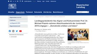 
                            13. Juniorwahl zur Landtagswahl 2018 | Bayerischer Landtag