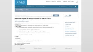 
                            6. Juniper Networks - [EX] How to login to the member switch of the ...