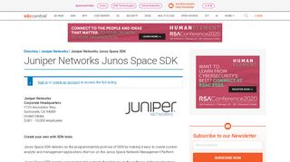 
                            10. Juniper Networks Junos Space SDK | SDN and NFV Product