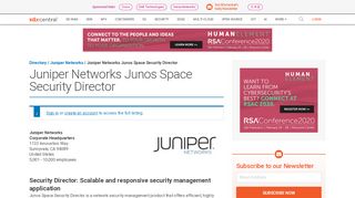 
                            9. Juniper Networks Junos Space Security Director | SDN - SDxCentral