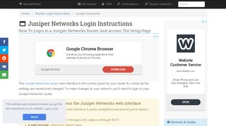 
                            8. Juniper Networks Login: How to Access the Router Settings ...