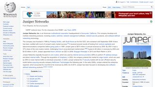
                            7. Juniper Networks - Wikipedia
