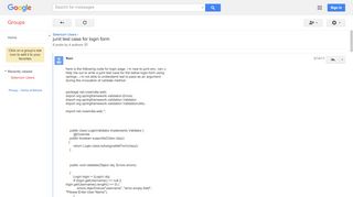 
                            3. junit test case for login form - Google Groups