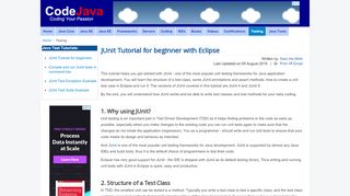 
                            8. JUnit Tutorial for beginner with Eclipse - CodeJava