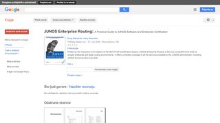 
                            6. JUNOS Enterprise Routing: A Practical Guide to JUNOS Software and ...