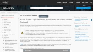 
                            3. Junos Space Login Behavior with Remote ... - Juniper Networks