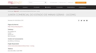 
                            11. Junta Comercial do Estado de Minas Gerais - Jucemg - Portal mg.gov.br