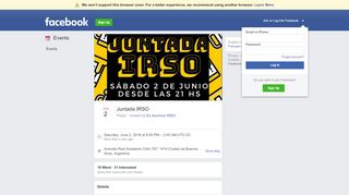 
                            8. Juntada IRSO - Facebook