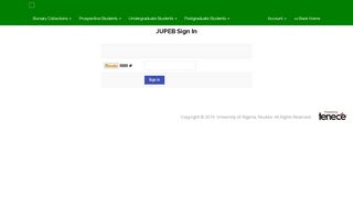 
                            9. JUPEB Sign In - UNN Portal