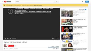 
                            4. Jupiter in 10th House. Wealth with Luck - YouTube