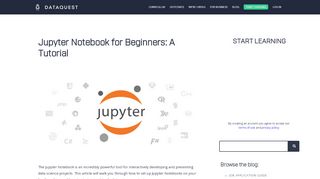 
                            8. Jupyter Notebook for Beginners: A Tutorial - Dataquest