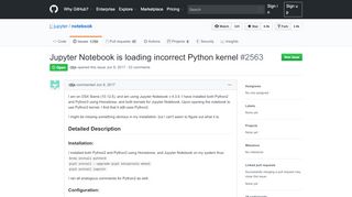 
                            1. Jupyter Notebook is loading incorrect Python kernel · Issue #2563 ...