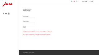 
                            6. JURA Extranet: EXTRANET