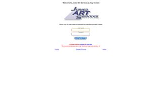 
                            5. Juried Art Services eJury System - Juror Login